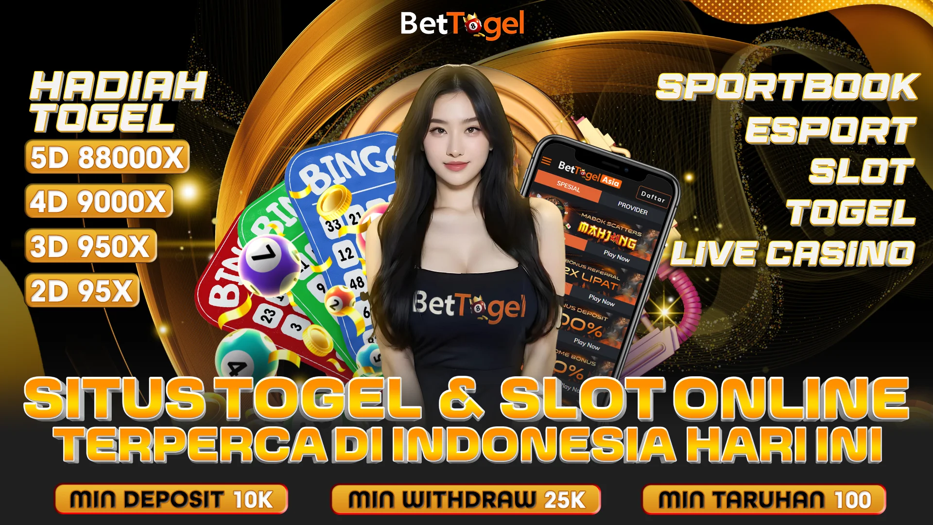 Bettogel | Agen Togel Online Resmi dan Terpercaya dengan Minimal Bet 100 Rupiah